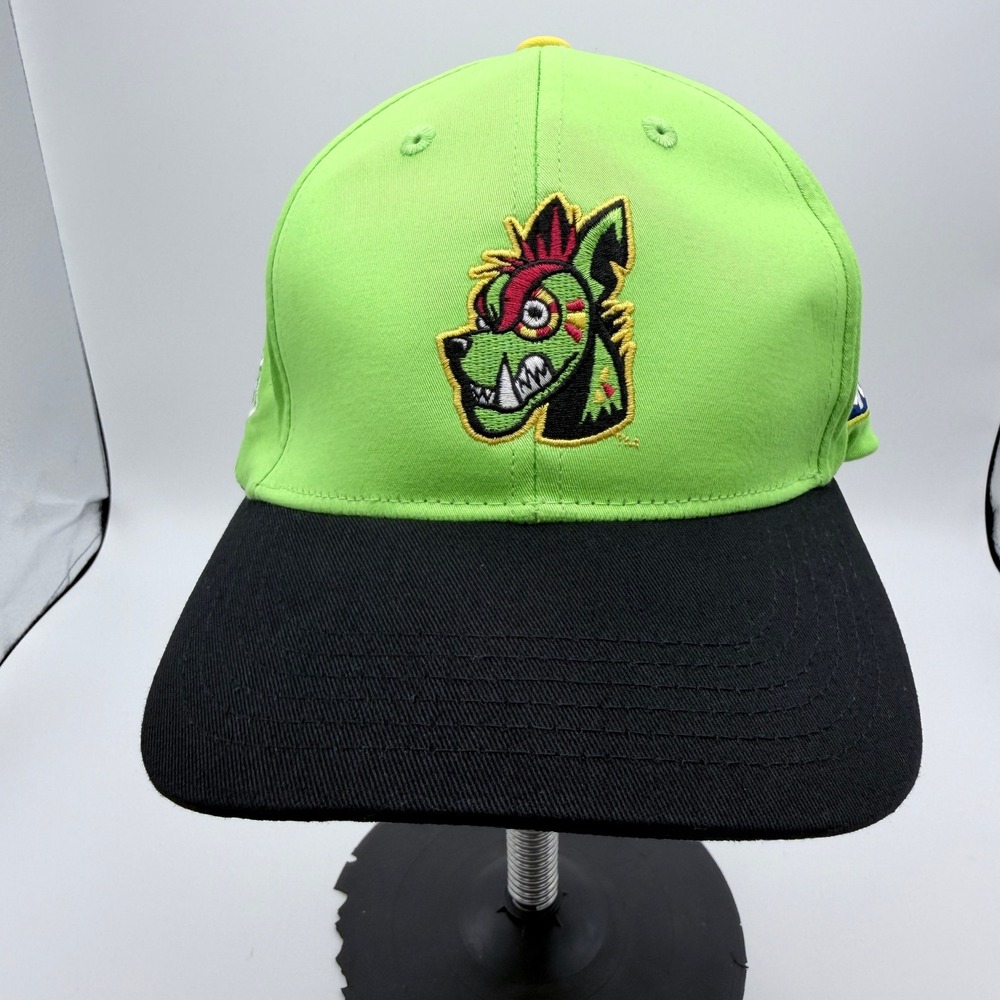 Round Rock Express Chupacabras Melonwear Goya LuchaLibre Mask Cap Lime Green Hat